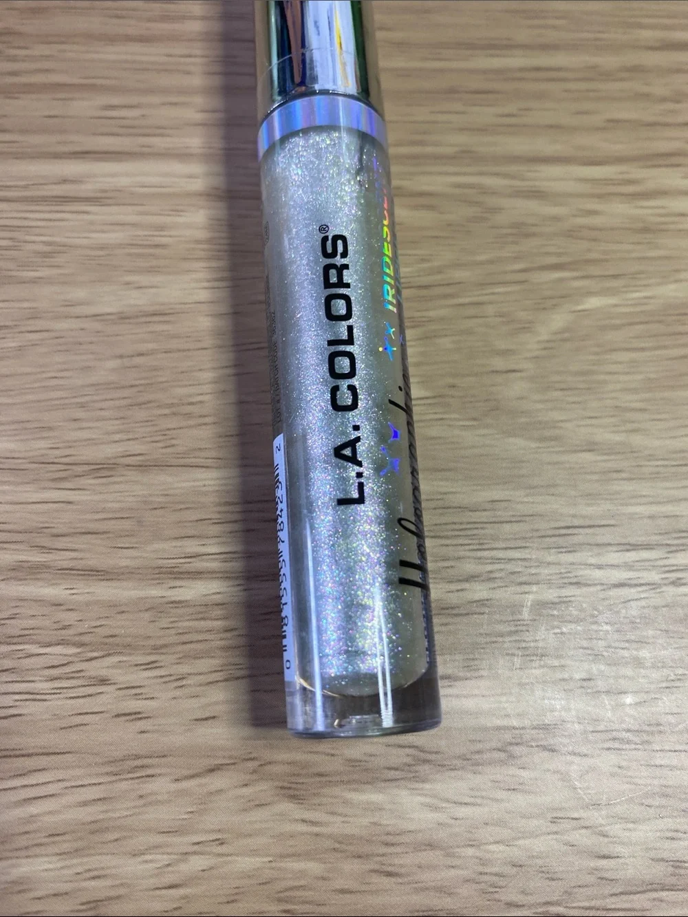 L.A. COLORS Iridescent Holographic Lip Gloss - Silver Sparkle